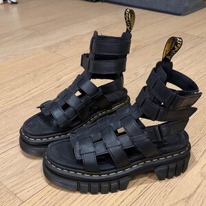 Dr. Martens Black Gladiator Sandals